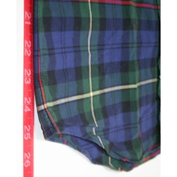 Ralph Lauren Blue Green Plaid Button‑Down Shirt Mens M Red Pony Classic Preppy - Picture 5 of 6